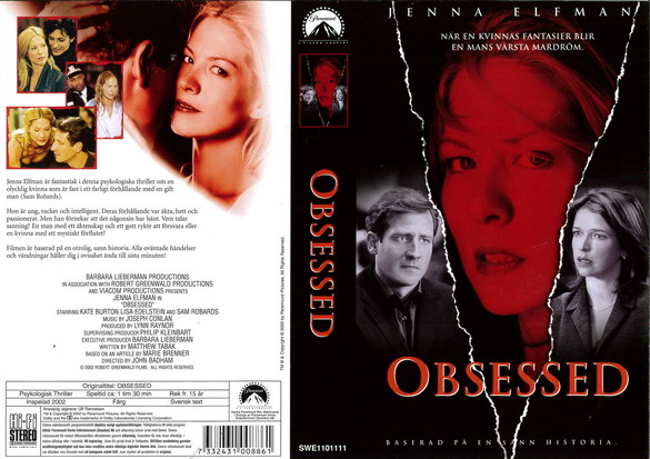 OBSESSED (Vhs-Omslag)