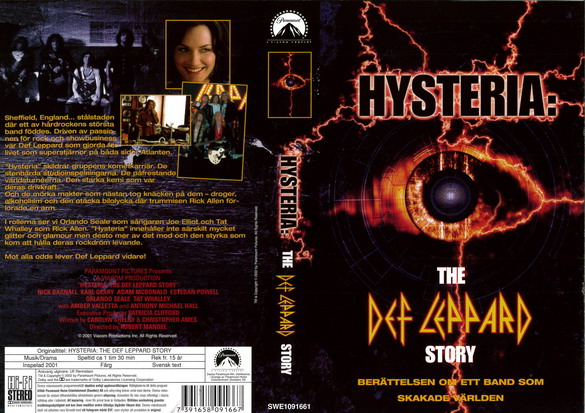 HYSTERIA: THE DEF LEPPARD STORY (Vhs-Omslag)