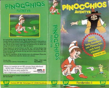 PINOCCHIO ÄVENTYR (VHS)