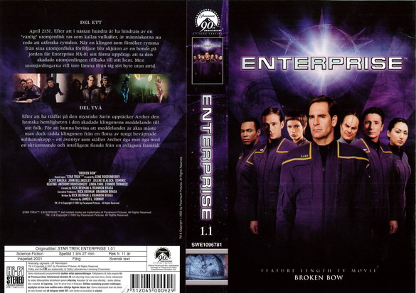 STAR TREK ENTERPRISE 1.1 (Vhs-Omslag)