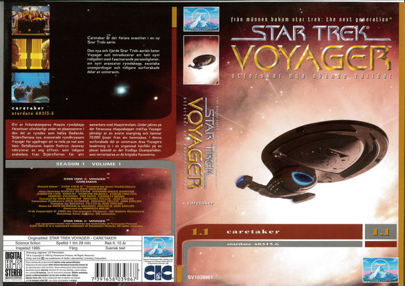 STAR TREK VOYAGER 1,1 (Vhs-Omslag)