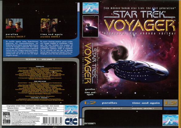 STAR TREK VOYAGER 1,2 (Vhs-Omslag)