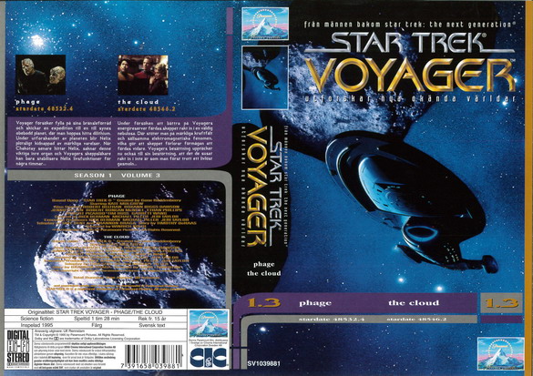 STAR TREK VOYAGER 1,3 (Vhs-Omslag)