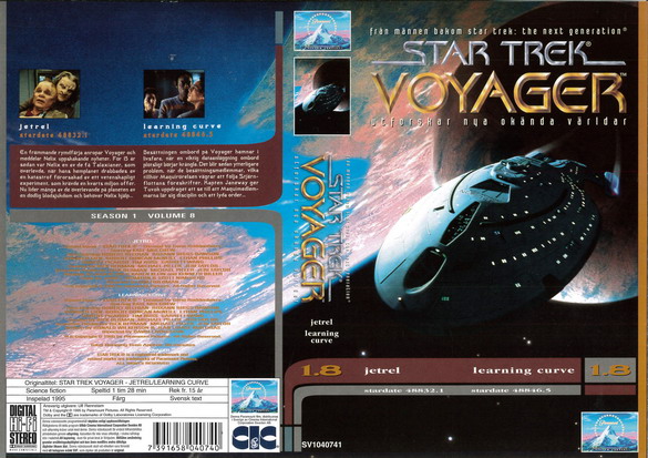 STAR TREK VOYAGER 1,8 (Vhs-Omslag)