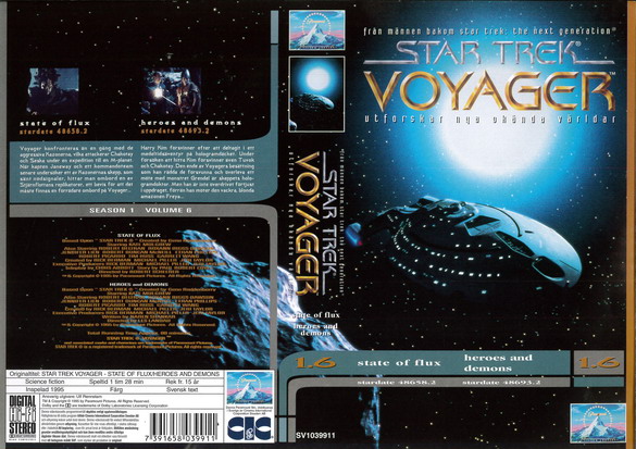 STAR TREK VOYAGER 1,6 (Vhs-Omslag)