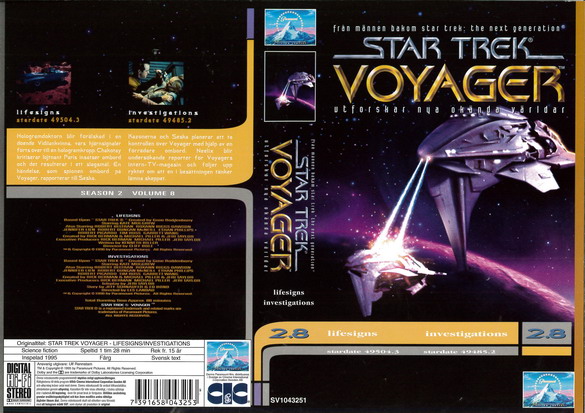 STAR TREK VOYAGER 2,8 (Vhs-Omslag)