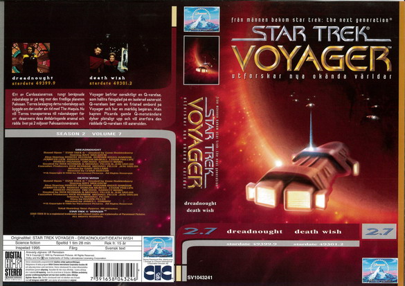 STAR TREK VOYAGER 2,7 (Vhs-Omslag)