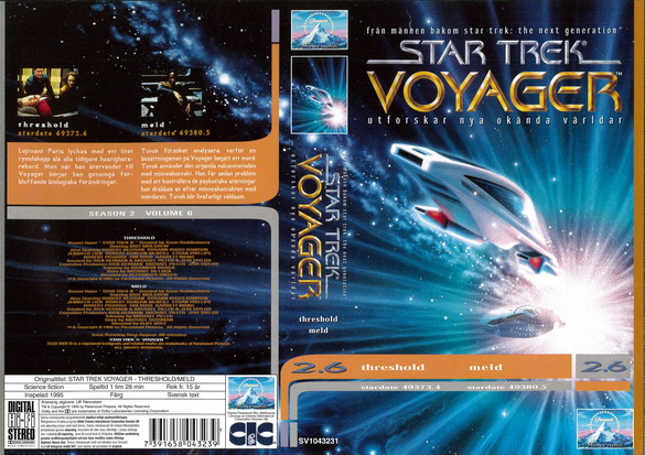 STAR TREK VOYAGER 2,6 (Vhs-Omslag)