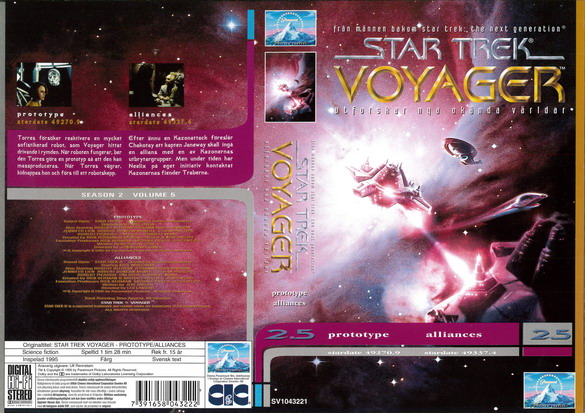 STAR TREK VOYAGER 2,5 (Vhs-Omslag)