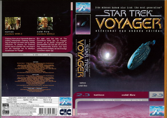 STAR TREK VOYAGER 2,3 (Vhs-Omslag)