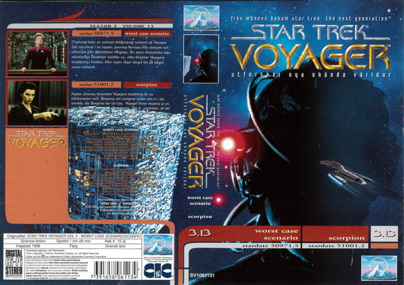 STAR TREK VOYAGER 3,13 (Vhs-Omslag)