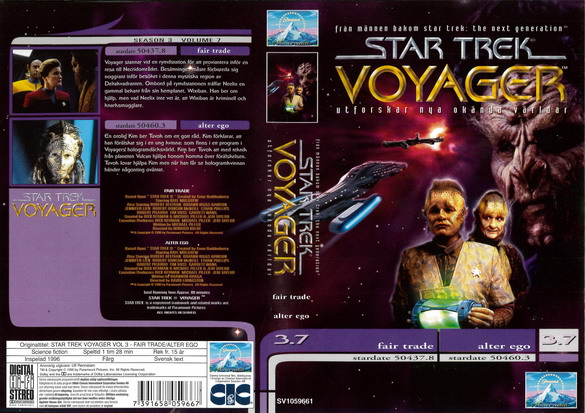 STAR TREK VOYAGER 3,7 (Vhs-Omslag)