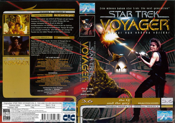 STAR TREK VOYAGER 3,6 (Vhs-Omslag)