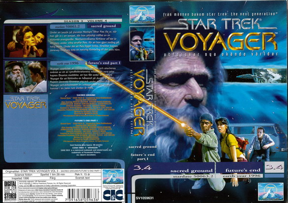 STAR TREK VOYAGER 3,4 (Vhs-Omslag)