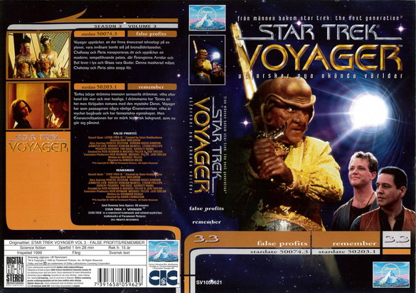 STAR TREK VOYAGER 3,3 (Vhs-Omslag)