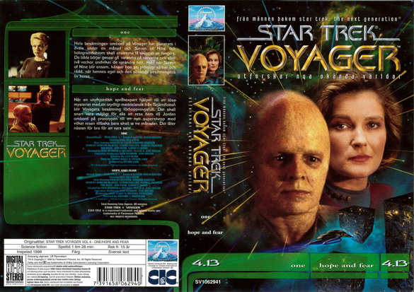 STAR TREK VOYAGER 4,13 (Vhs-Omslag)