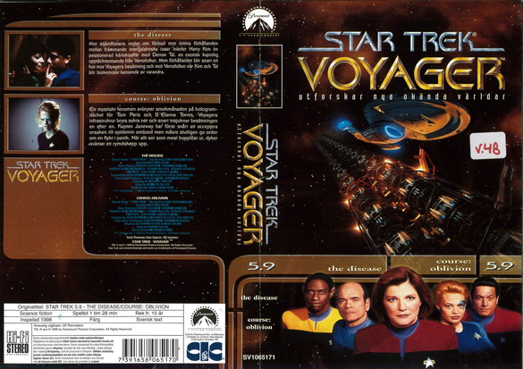 STAR TREK VOYAGER 5,9 (Vhs-Omslag)