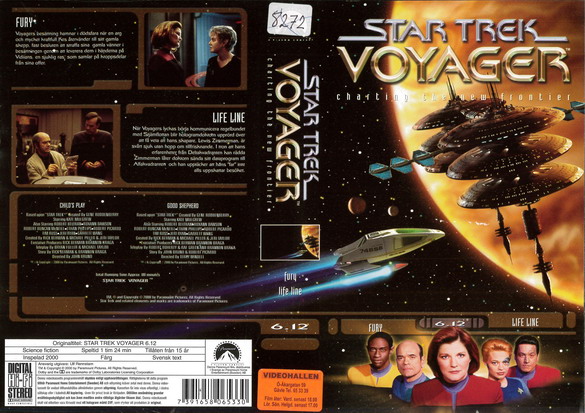 STAR TREK VOYAGER 6.12 (vhs-omslag)
