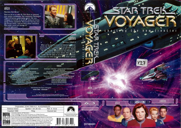STAR TREK VOYAGER 6.3(vhs-omslag)