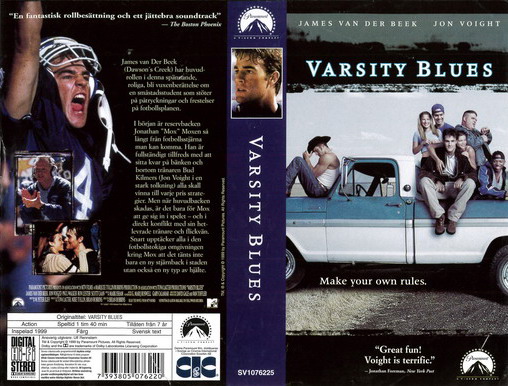 VARSITY BLUES(Vhs-Omslag)