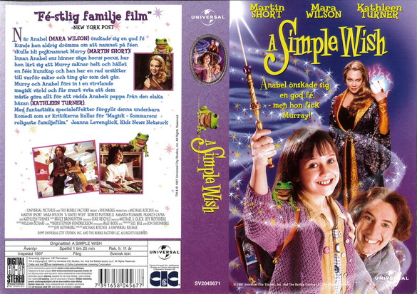 A SIMPLE WISH (vhs-omslag)