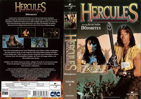 HERCULES VOLUME 2 (vhs-omslag)
