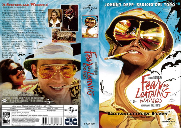 FEAR AND LOATHING IN LAS VEGAS (vhs-omslag)