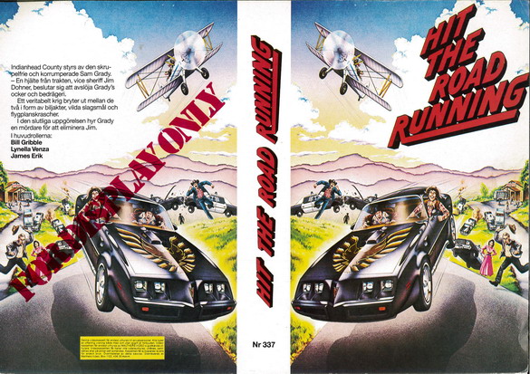 HIT THE ROAD RUNING(337) (vhs omslag)