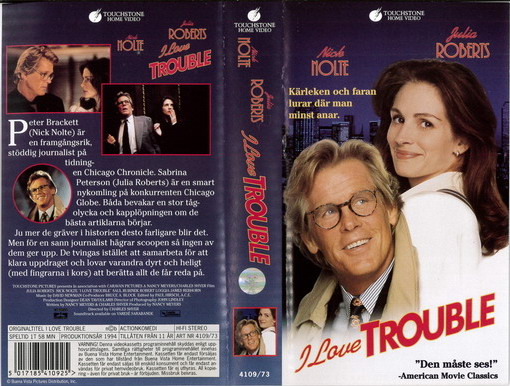 I LOVE TROUBLE (VHS)