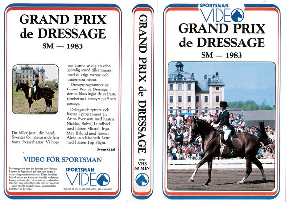 GRAND PRIX DE DRESSAGE SM 1983 (VHS)