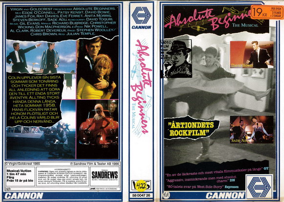 ABSOLUTE BEGINNERS (VHS)