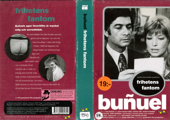 FRIHETENS FANTOM (VHS)