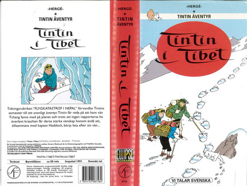 TINTIN I TIBET (VHS)