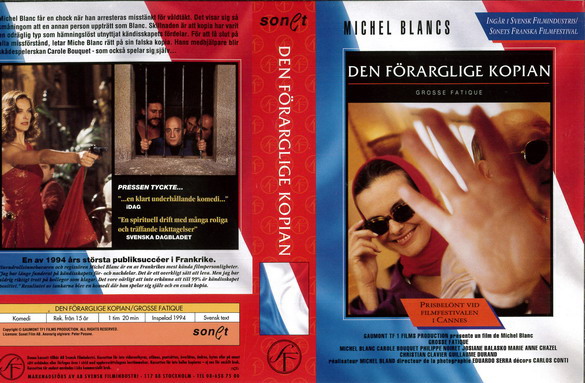 DEN FÖRARGLIGE KOPIAN (vhs)