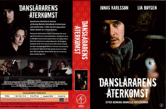 DANSLÄRARENS ÅTERKOMST (vhs-omslag)