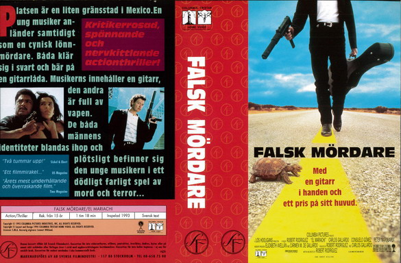FALSK MÖRDARE (vhs-omslag)