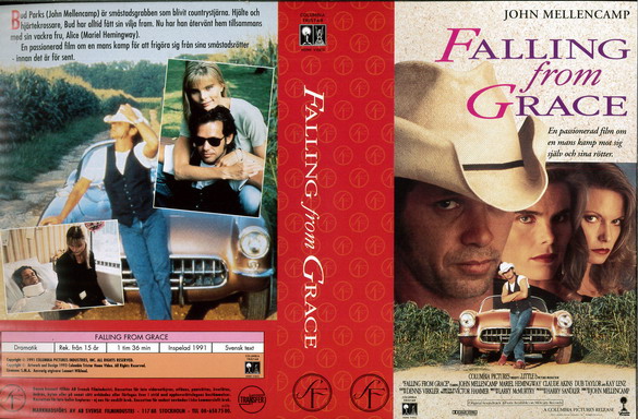 FALLING FROM GRACE (vhs-omslag)