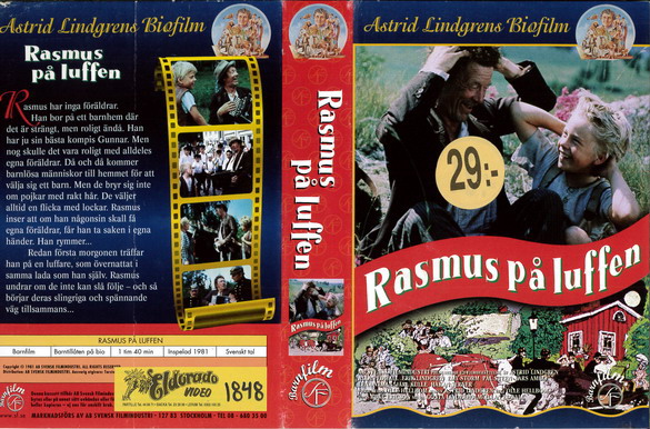 RASMUS PÅ LUFFEN (vhs-omslag)