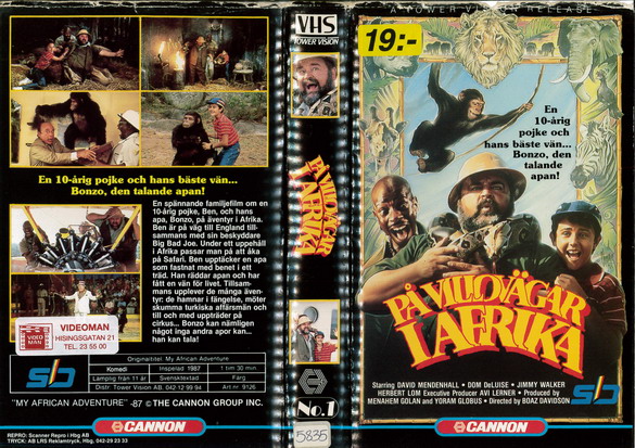 9126 PÅ VILLOVÄGAR I AFRIKA (VHS)