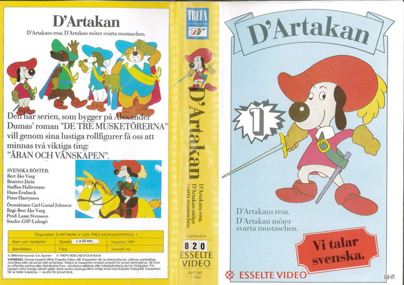 11002 D'ARTAKAN DEL 1 (VHS)