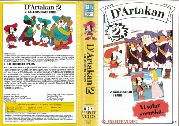 11005 D'ARTAKAN DEL 2 (VHS)