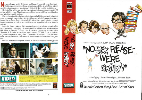 NO SEX PLEASE - WE'RE BRITITSH (vhs-omslag)