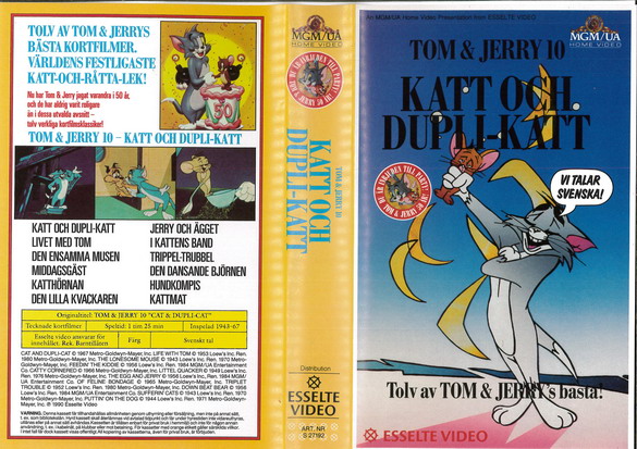 TOM & JERRY 10 (Vhs-Omslag)