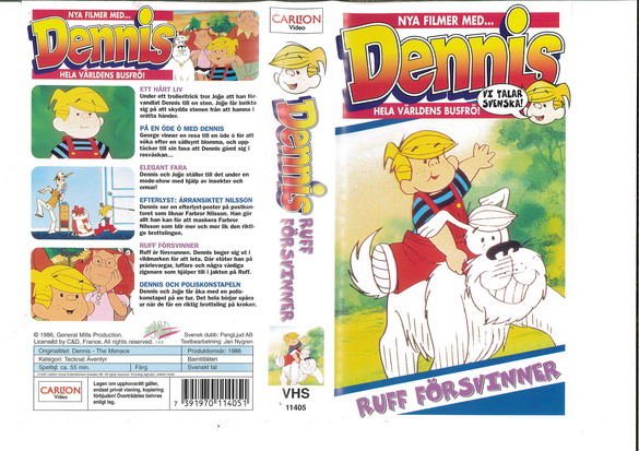 DENNIS: RUFF FÖRSVINNER (VHS)