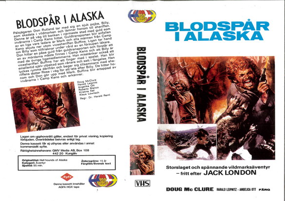 BLODSPÅR I ALASKA (VHS)pappask
