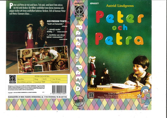 PETER OCH PETRA (vhs-omslag)