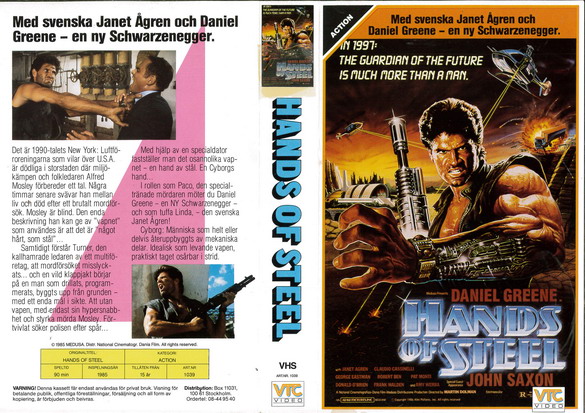 1039 HANDS OF STEEL (VHS)