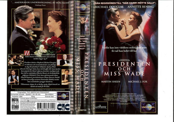 PRESIDENTEN OCH MISS WADE  (VHS)