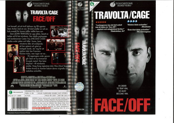 FACE/OFF (VHS) ny