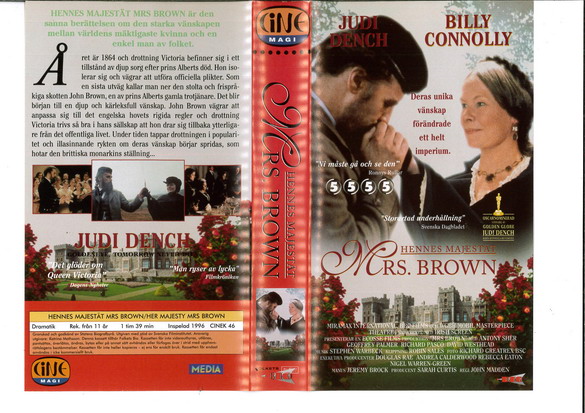 HENNES MAJESTÄT MRS.BROWN (VHS)